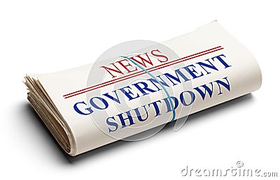 Government Shutdown Stock Photo