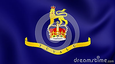 Governor-General of Tuvalu Flag Stock Photo