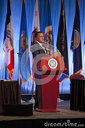 Governor Mitt Romney Editorial Stock Photo