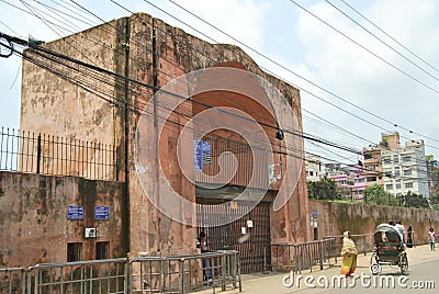 Lalbagh kella Mughal fort complex that stands before the Buriganga River Editorial Stock Photo