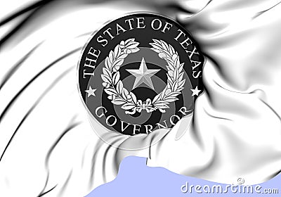 Governor of Texas Seal, USA. Stock Photo