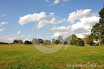 Governors Island Field Stock Photo