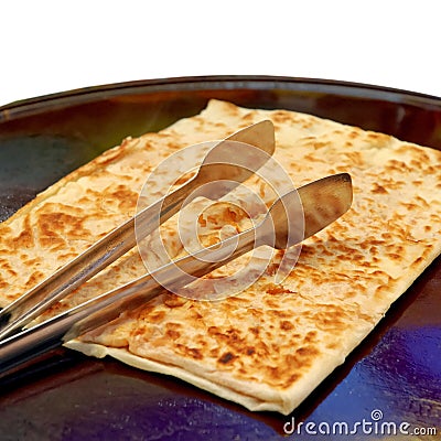 Gozleme, a turkish traditional food Stock Photo