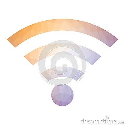 GPRS Logo. Radio Wave Icon. Wireless Network Symbol Isolated on White Background. Mobile Concept Stock Photo