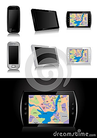 GPS - global positioning system Vector Illustration