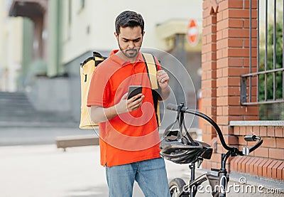 GPS map, coordinates of client's address, delivery service and online order Stock Photo