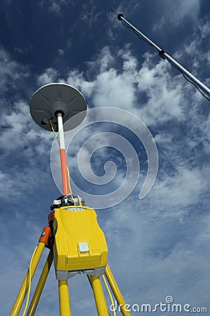 GPS surveying Stock Photo