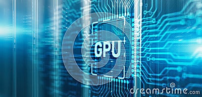 GPU Graphic Processor Hardware Tech. 3d Electronic Circuit Board Chip Stock Photo