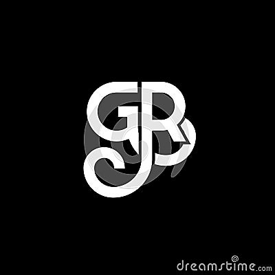 GR letter logo design on black background. GR creative initials letter logo concept. gr letter design. GR white letter design on Vector Illustration