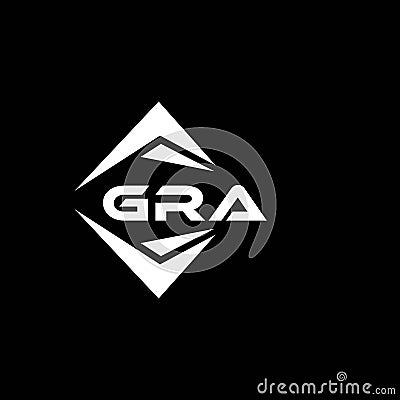 GRA abstract technology logo design on Black background. GRA creative initials letter logo concept Vector Illustration