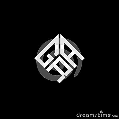 GRA letter logo design on black background. GRA creative initials letter logo concept. GRA letter design Vector Illustration