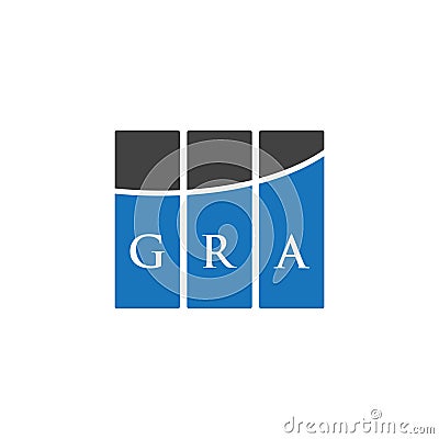 GRA letter logo design on WHITE background. GRA creative initials letter logo concept. GRA letter design Vector Illustration