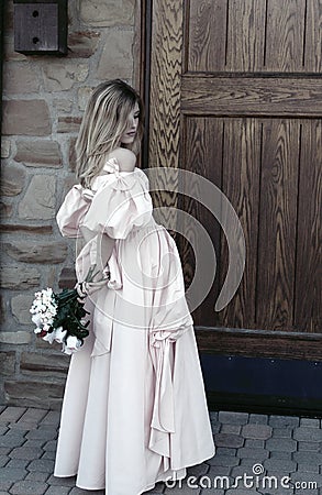 Graceful Entrance - Sepia Stock Photo