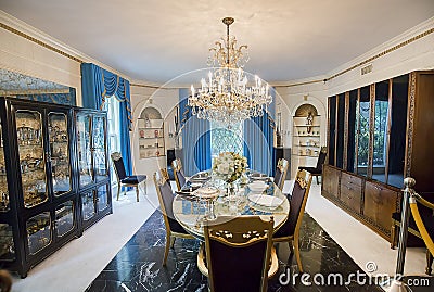 Graceland Formal Dining Room Editorial Stock Photo