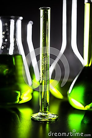 Graded test tube Stock Photo