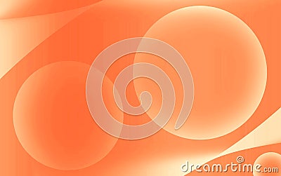 Gradient Aerospace Orange Colored 3D Spheres for Abstract Background Stock Photo