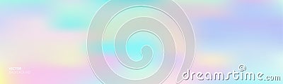 Gradient background, color gradation abstract vector mesh blend of purple bright holographic iridescent pattern Vector Illustration