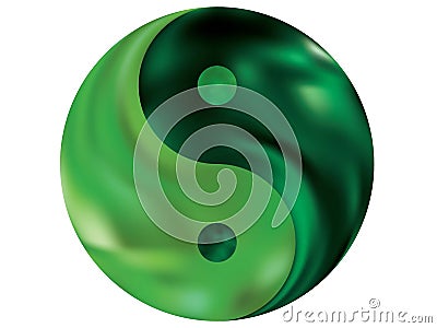 Gradient background in the form of yin yang Stock Photo