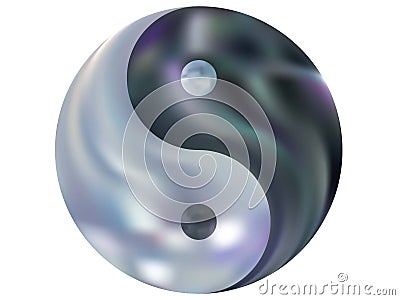 Gradient background in the form of yin yang Stock Photo