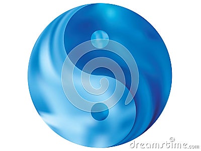 Gradient background in the form of yin yang Stock Photo