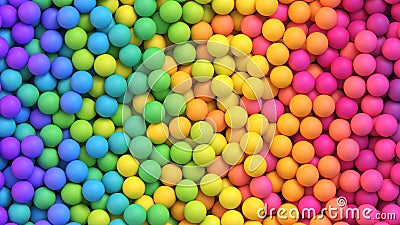 Rainbow gradient bright soft balls background Vector Illustration