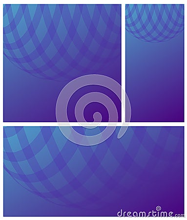 Gradient blue violet cell background Vector Illustration