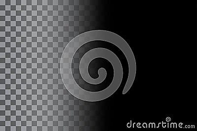 Gradient checkered background. Black transparent overlay. Dark fading effect. Abstract modern texture. Vector Illustration