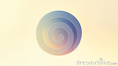 Gradient circle on light background, abstract design. Modern art and color theory concept Stock Photo