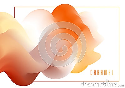 Gradient color 3D fluid shape vector abstract background, dynamic dimensional design element in motion. Vector Illustration
