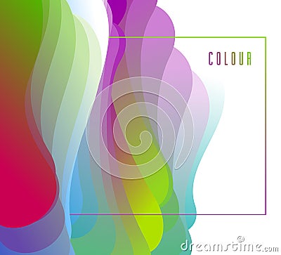 Gradient color 3D fluid shape vector abstract background, dynamic dimensional design element in motion. Vector Illustration