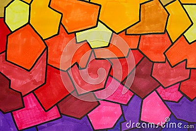Gradient colorful background. Abstract marker texture. Stock Photo