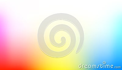 Gradient grainy texture overlay effectb, blurred background with colorful gradient colors of blue, red and yellow, texture blur Vector Illustration