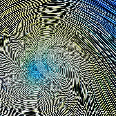 A gradient of green and blue triangles arranged in a spiral pattern4, Generative AI Stock Photo