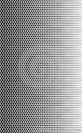 Gradient halftone. Fade dot. Background dots. Point texture. Overlay effect. Gradation transition. Half tone polka. Pop art design Vector Illustration