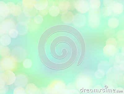 Gradient mint green blank paper background with bokeh border Vector Illustration