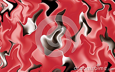 Gradient red with metallic gray abstract pattern for background Stock Photo