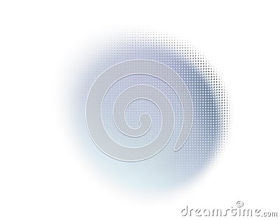 Gradient round shape vector abstract background. Watercolor effect mesh with transparent part along the border and Vector Illustration