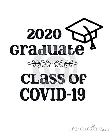 2020 graduate class of COVID19 Stock Photo