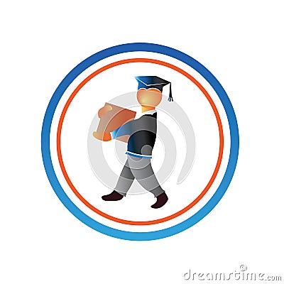 Graduate work Vector Illustration