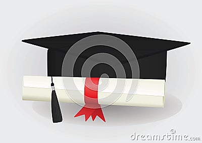Graduated cap Vector Illustration
