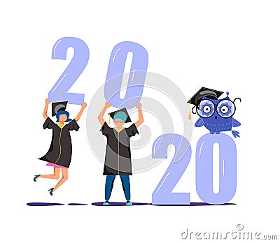 Graduated concept 2020 year Stock Photo