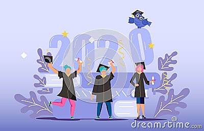 Graduated concept 2020 year Stock Photo