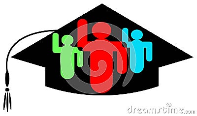 Graduates Vector Illustration