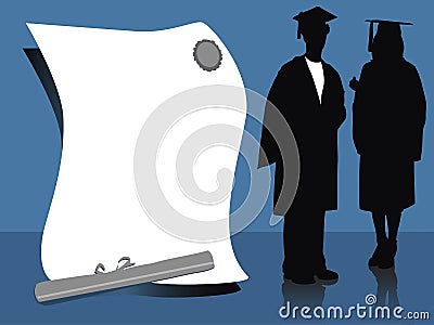 GRADUATES Vector Illustration