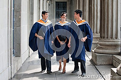 Graduates Chatting Stock Photo