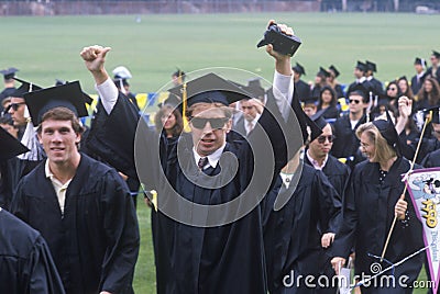 Graduates of the University of California Editorial Stock Photo