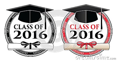 Graduating Class of 2016 Vector Illustration