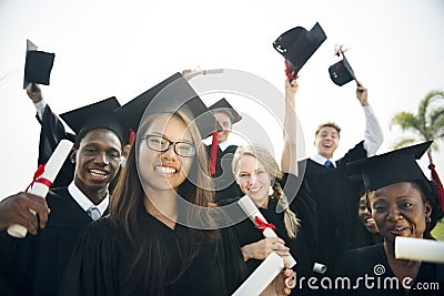 Graduation Achievement Student School College Concept Stock Photo