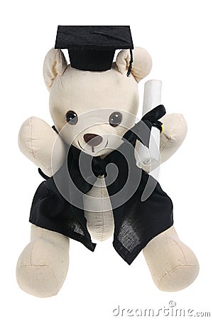 Graduation Bear Stock Photo