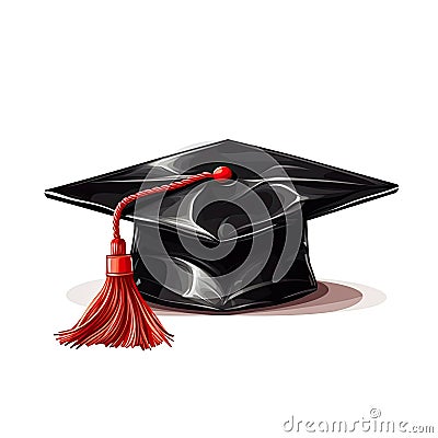 Graduation Cap, Success, Academic education symbol,AI generated Stock Photo